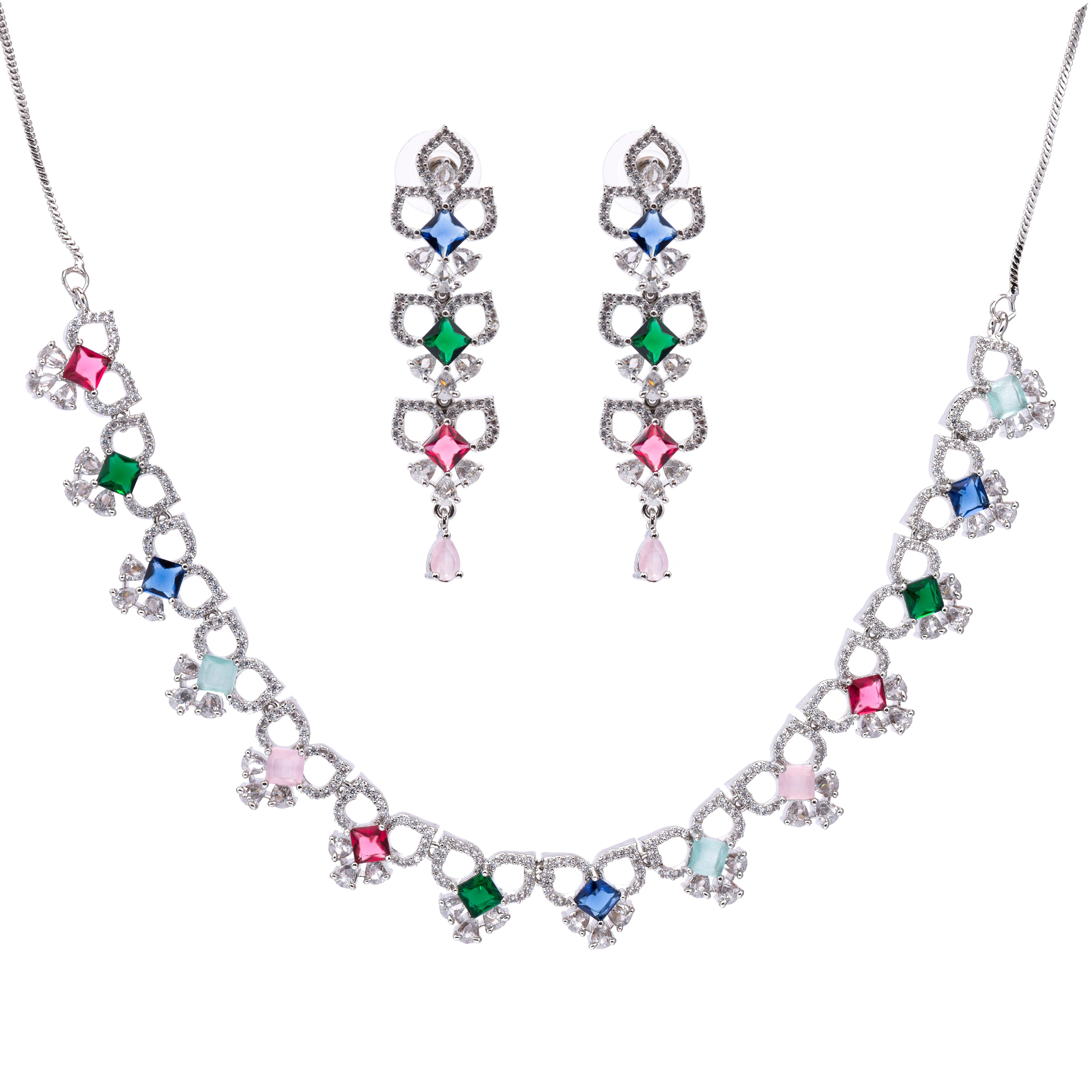 Willowfire | Premium CZ Crystal Necklace Set