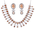 Sunkissed Champagne | Luxury CZ Crystal Necklace Set