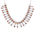 Sunkissed Champagne | Luxury CZ Crystal Necklace Set