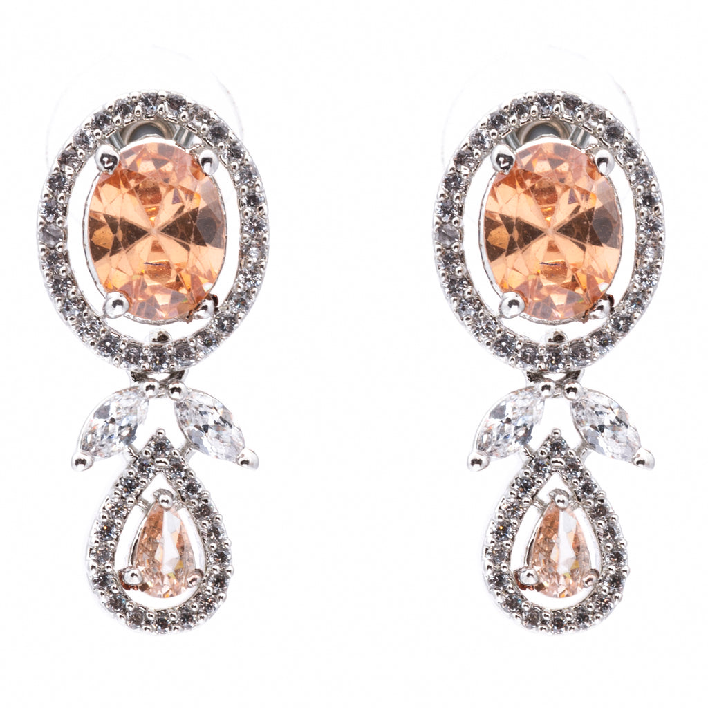 Sunkissed Champagne | Luxury CZ Crystal Necklace Set