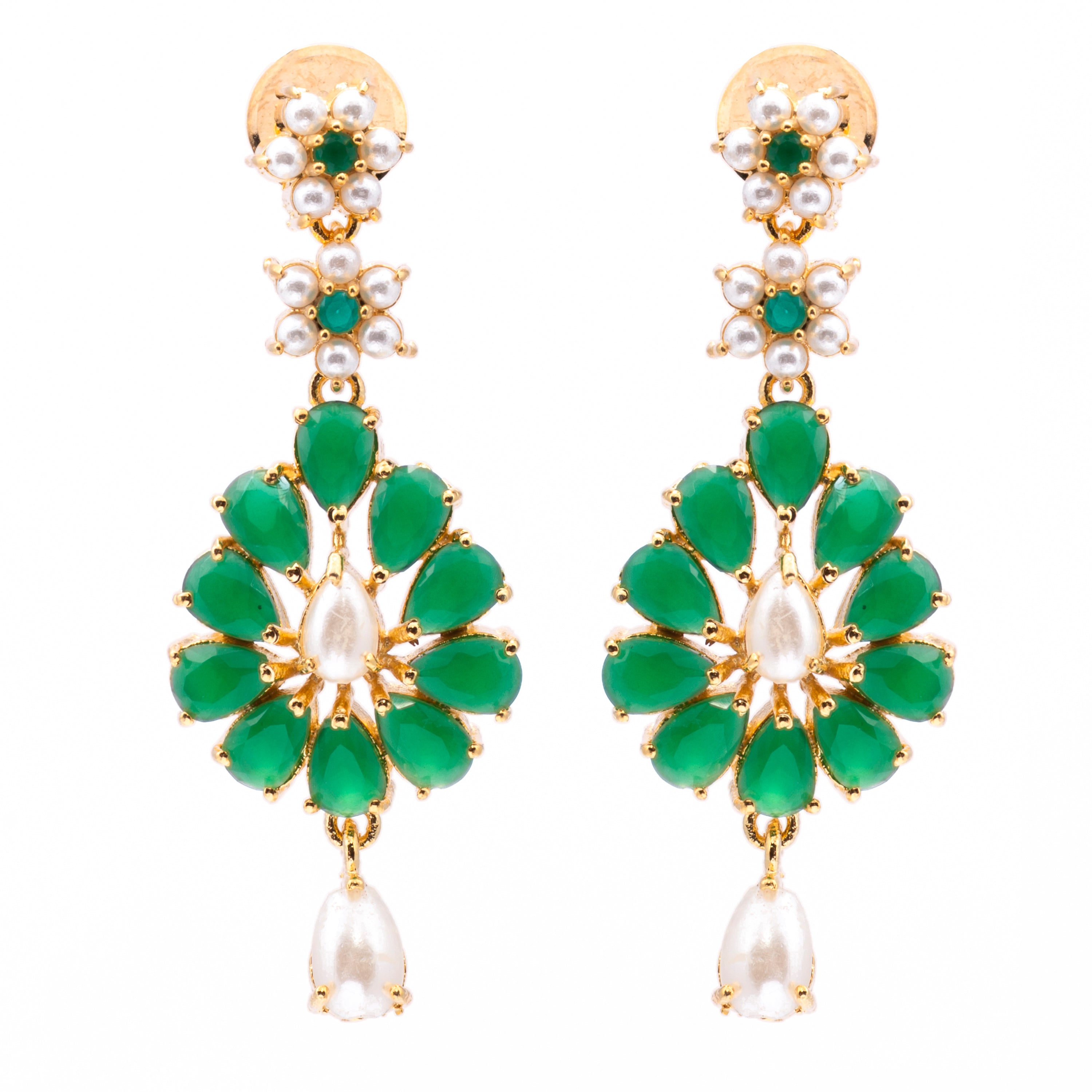 Pearl Petal | Luxury CZ Crystal Necklace Set