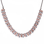 Black Rose Reverie | Premium CZ Crystal Necklace Set