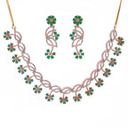 Emerald Age Drop | Premium CZ Crystal Necklace Set