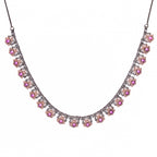 Black Rosy Serenity | Premium CZ Crystal Necklace Set