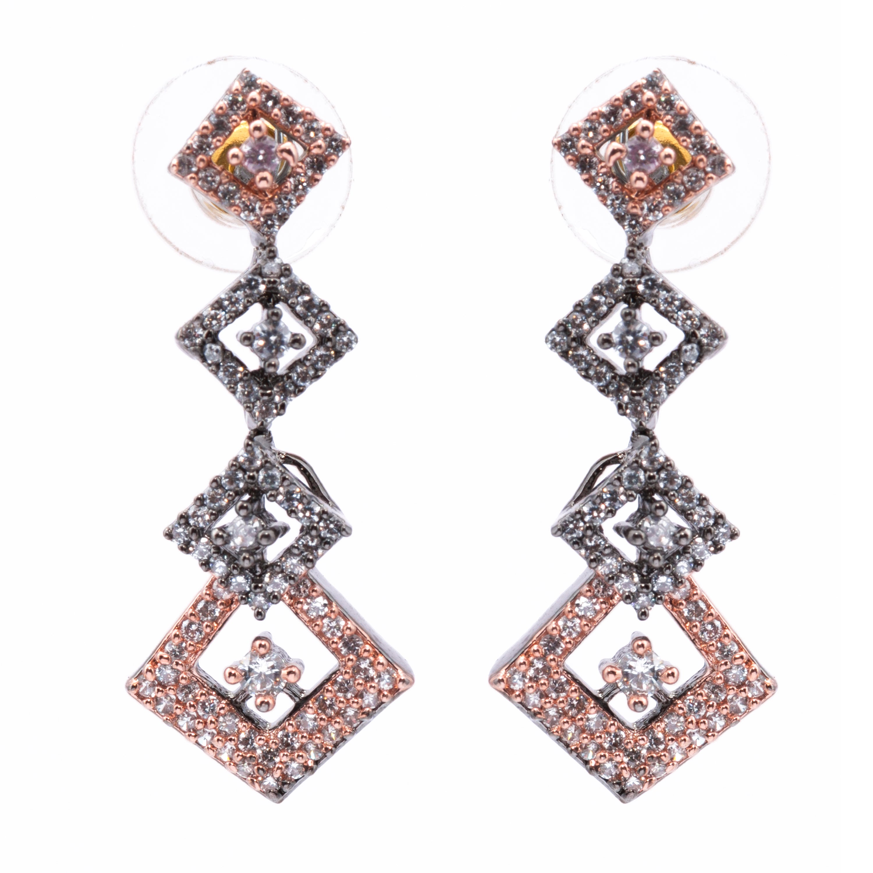 Triopus Blackgold | Premium CZ Crystal Necklace Set