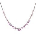 Aureate Black Ruby | Premium CZ Crystal Necklace Set