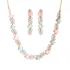 Venusian Rose | Premium CZ Crystal Necklace Set