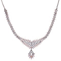 Lustrous Lily | Noiré | Premium CZ Crystal Necklace Set
