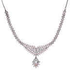 Lustrous Lily | Noiré | Premium CZ Crystal Necklace Set