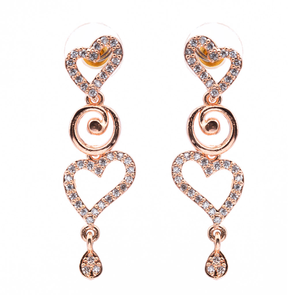 Rosy Mirage | Premium CZ Crystal Necklace Set