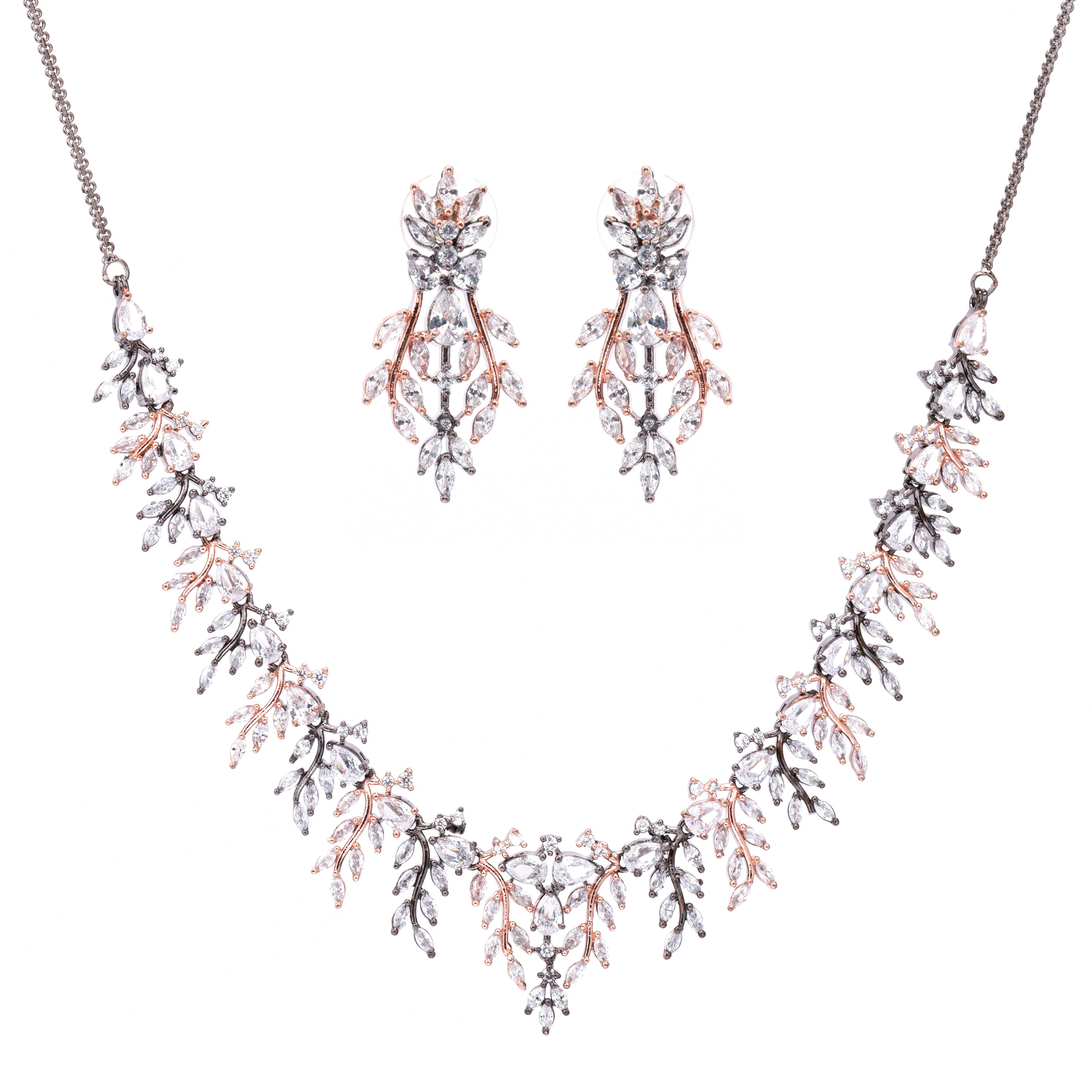 Solace Garland | Premium CZ Crystal Necklace Set