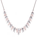 Solace Garland | White | Premium CZ Crystal Necklace Set