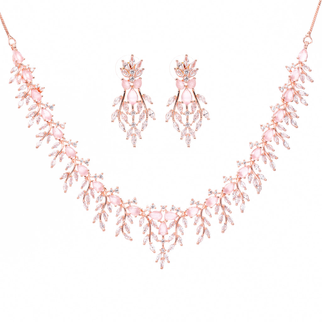 Solace Garland | Premium CZ Crystal Necklace Set