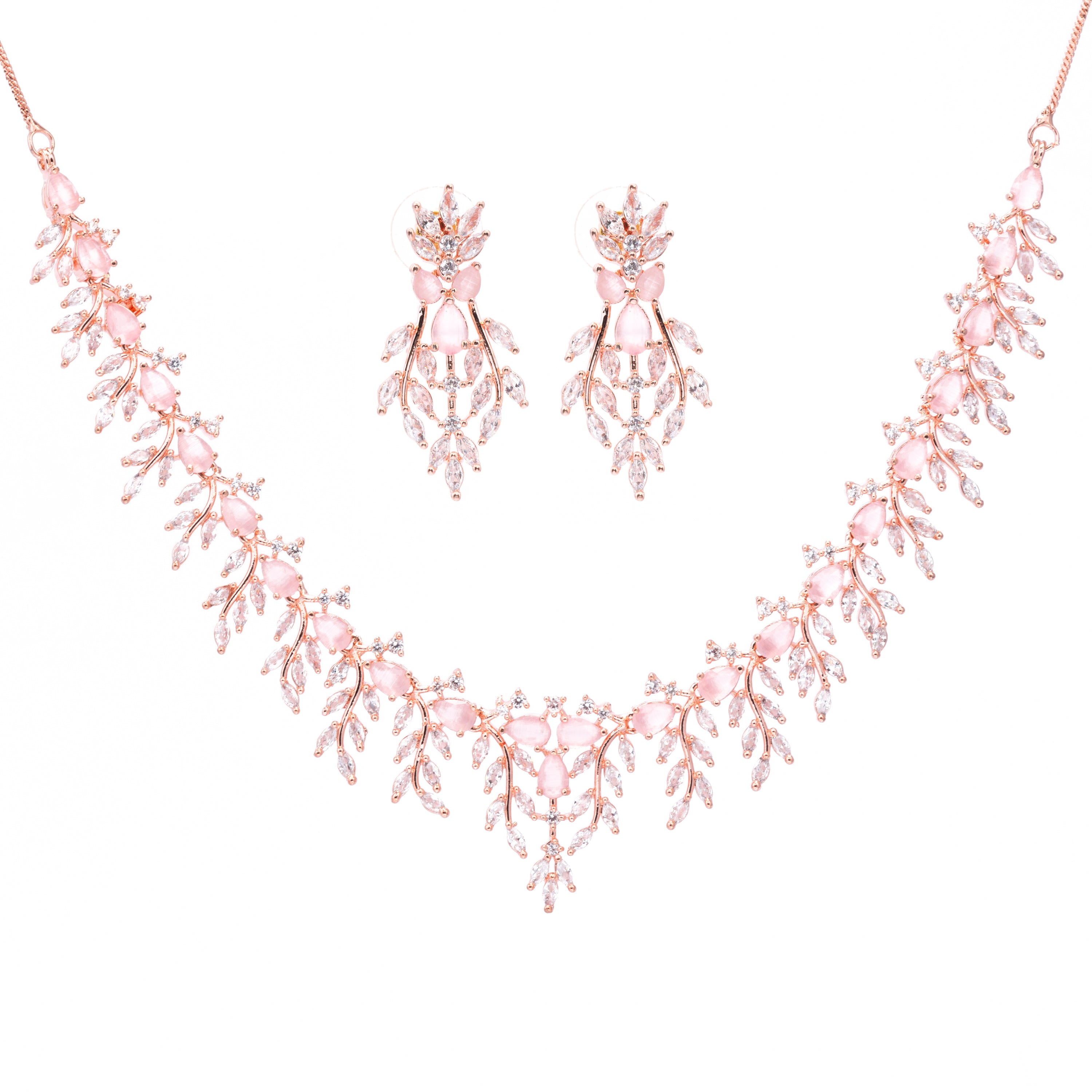 Solace Garland | Premium CZ Crystal Necklace Set