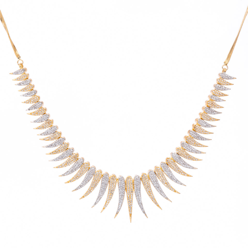 Tango Nectar | Dorado | Luxury CZ Crystal Necklace Set