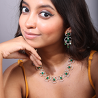 Imperial Floric | Premium CZ Crystal Necklace Set