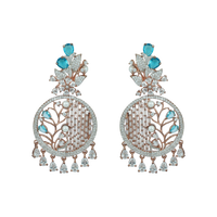 Infinite Nebula | Aquamarine | Premium CZ Crystal Earring
