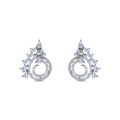 Kiosk | White | Premium CZ Crystal Stud Earring
