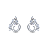 Kiosk | White | Premium CZ Crystal Stud Earring