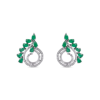 Kiosk | Emerald | Premium CZ Crystal Stud Earring