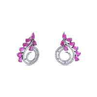 Kiosk | Rose Pink | Premium CZ Crystal Stud Earring
