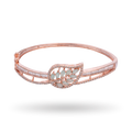 Leafy Crystal | Mint Green | Rose Gold Plated | Luxury Crystal Bracelet