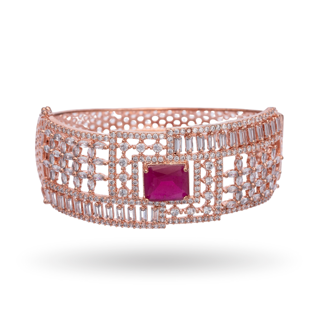 Love Knot | Ruby | Signature CZ Bracelet