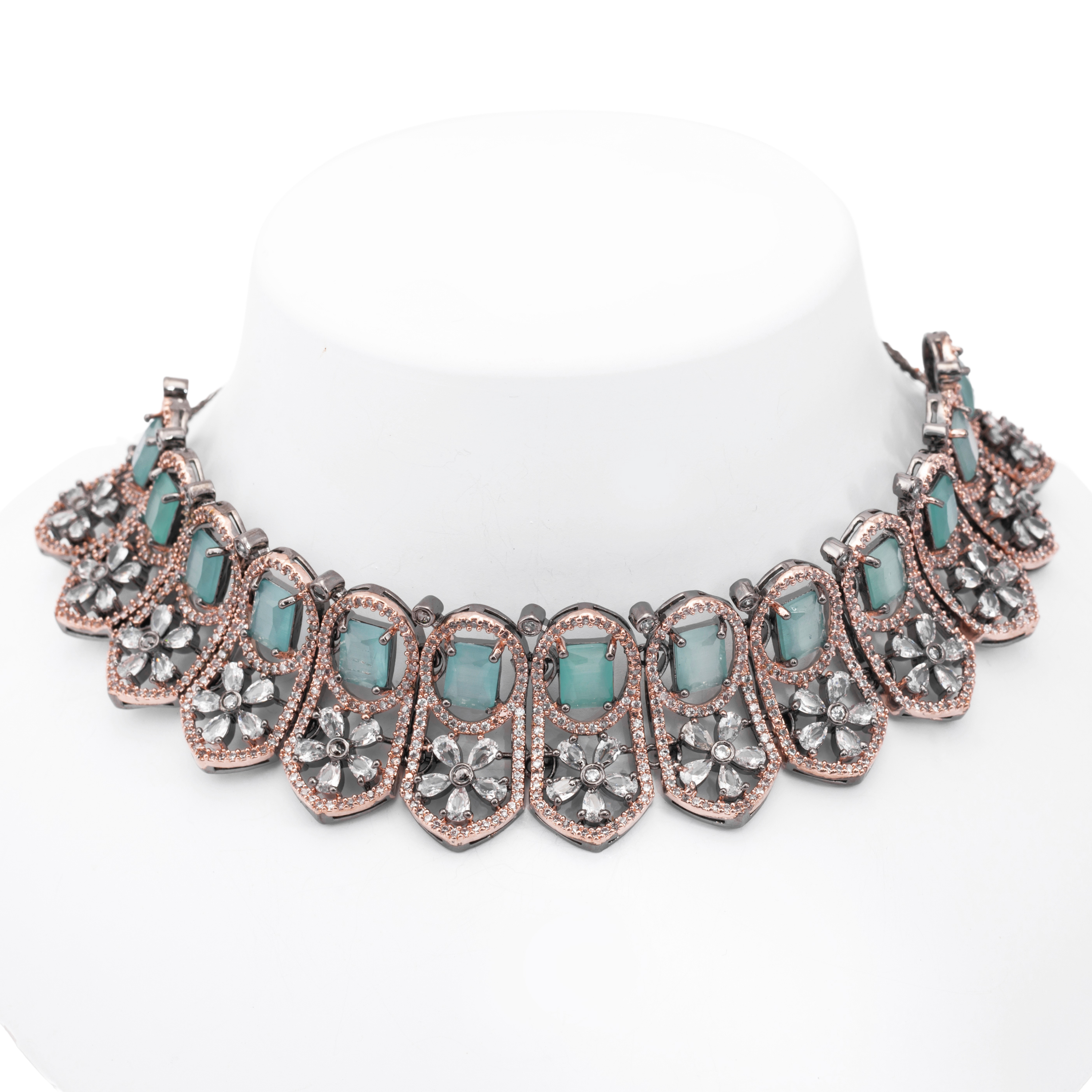 Lavish Luxe | Luxury CZ Crystal Choker Set