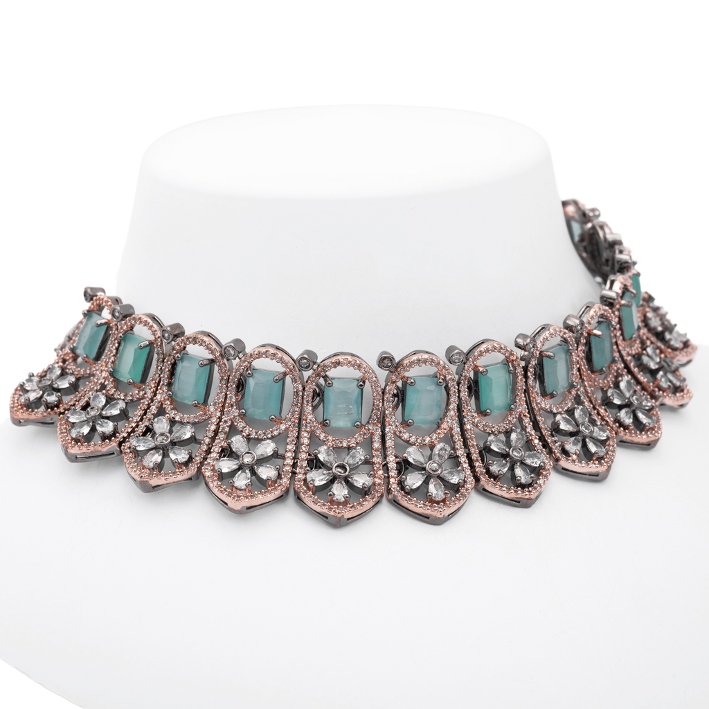 Lavish Luxe | Luxury CZ Crystal Choker Set