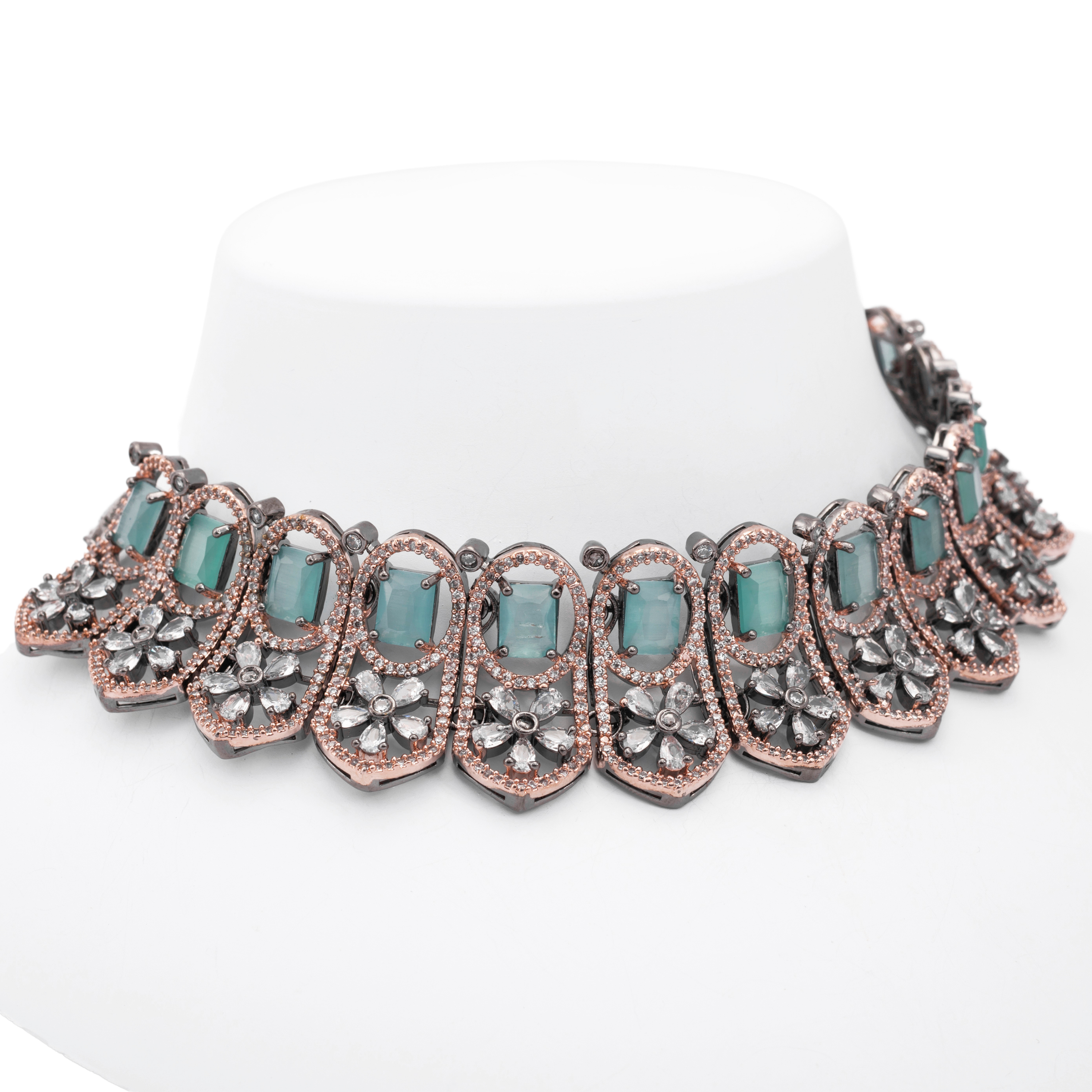 Lavish Luxe | Luxury CZ Crystal Choker Set