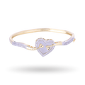 Love Lustre | Gold Plated | Selenite Grey | Premium CZ Crystal Bracelet