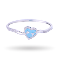 Love Lustre | Silver Plated | Turquoise | Premium CZ Crystal Bracelet