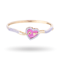 Love Lustre | Gold Plated | Rose Pink | Premium CZ Crystal Bracelet