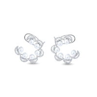 Luna Pearla | Silverene | Luxury CZ Crystal Earring