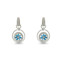 Lunar Lace | Sapphire | Signature CZ Crystal Earring