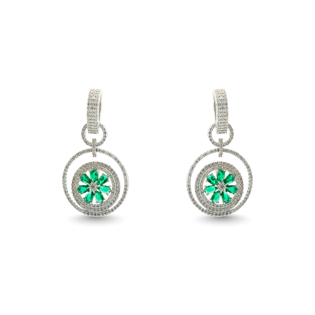 Lunar Lace | Emerald | Signature CZ Crystal Earring