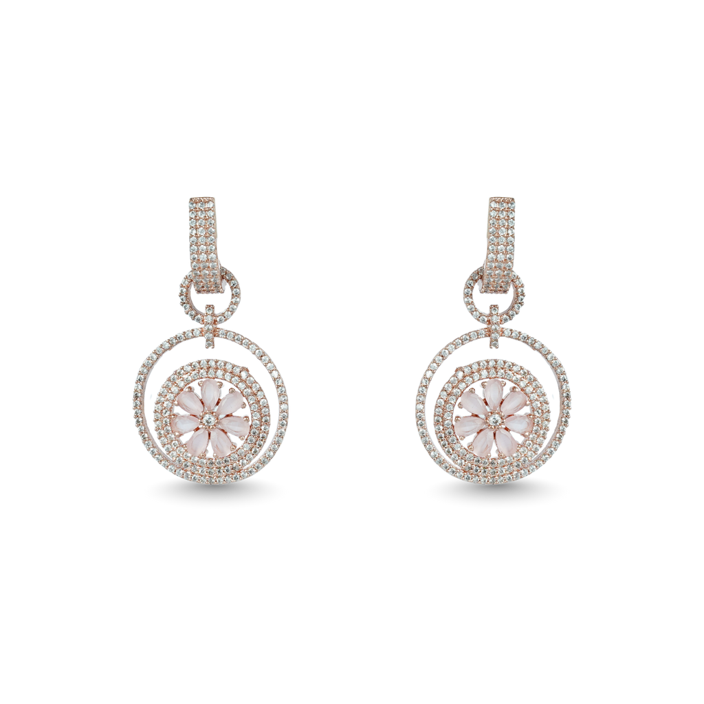 Lunar Lace | Baby Pink | Signature CZ Crystal Earring