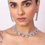 Lunar Cross | Premium CZ Crystal Necklace Set