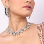 Lunar Cross | Premium CZ Crystal Necklace Set