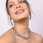 Lunar Cross | Premium CZ Crystal Necklace Set