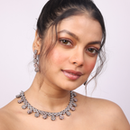 Lunar Cross | Premium CZ Crystal Necklace Set