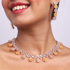 Lunar Cross | Premium CZ Crystal Necklace Set