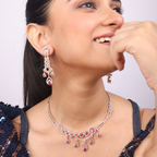 Lunar Lumia | Premium CZ Crystal Necklace Set