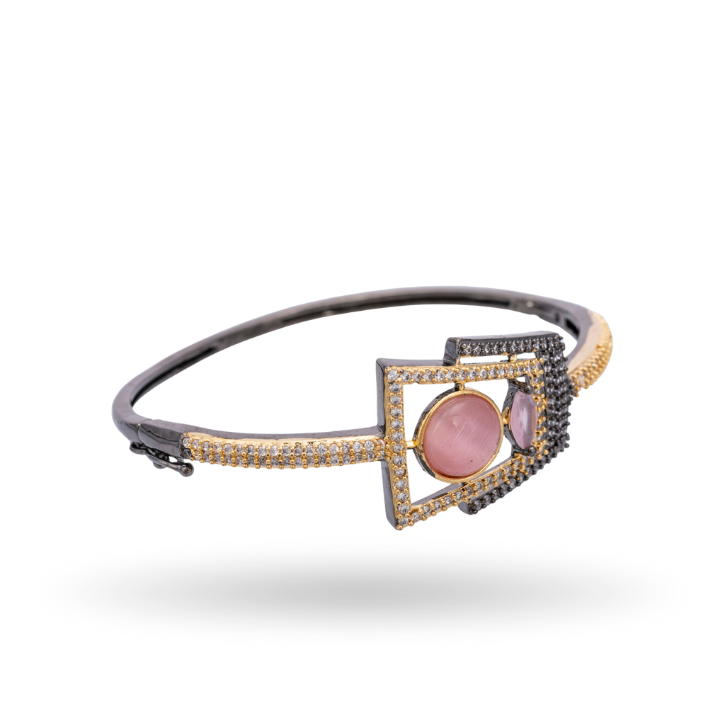 Luxe Cabochon | Baby Pink | Signature CZ Crystal Bracelet