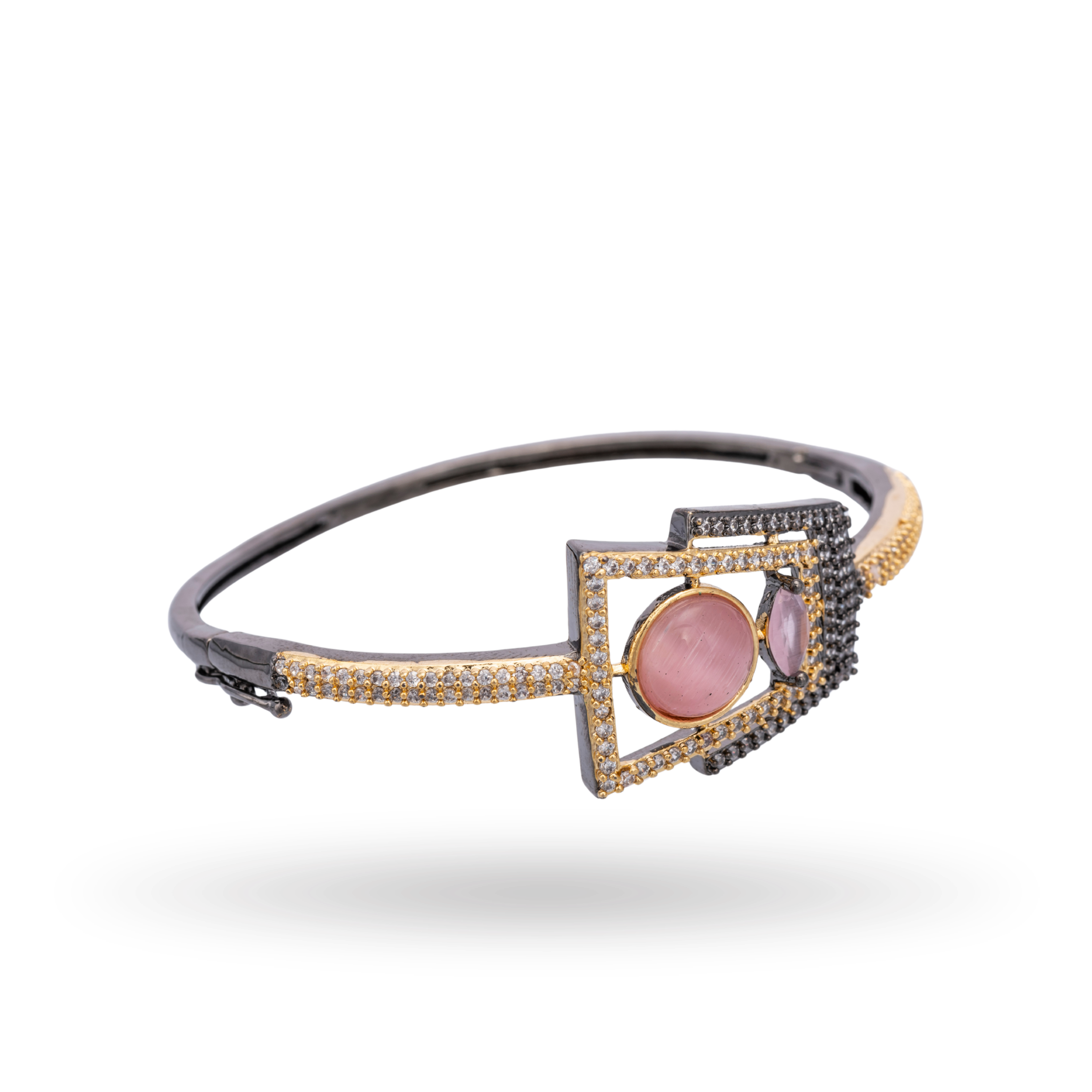 Luxe Cabochon | Baby Pink | Signature CZ Crystal Bracelet