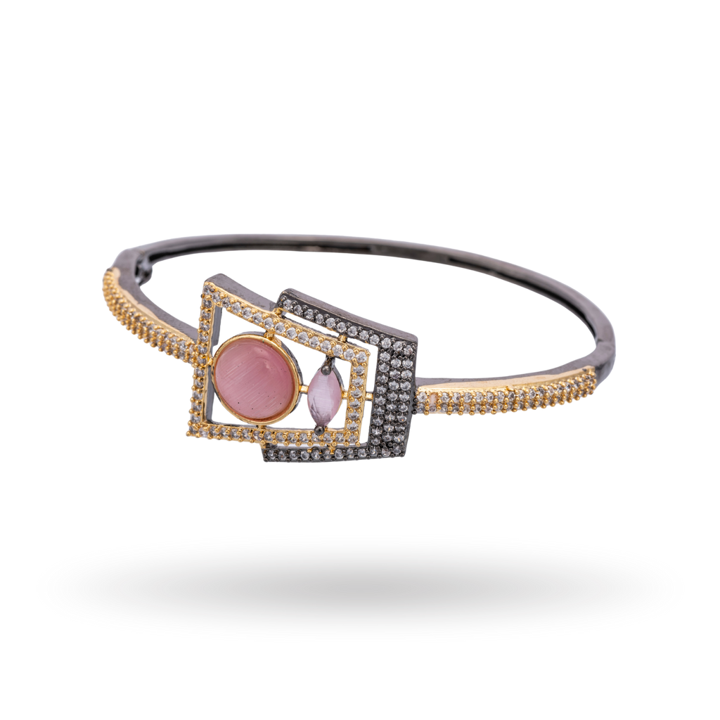 Luxe Cabochon | Baby Pink | Signature CZ Crystal Bracelet