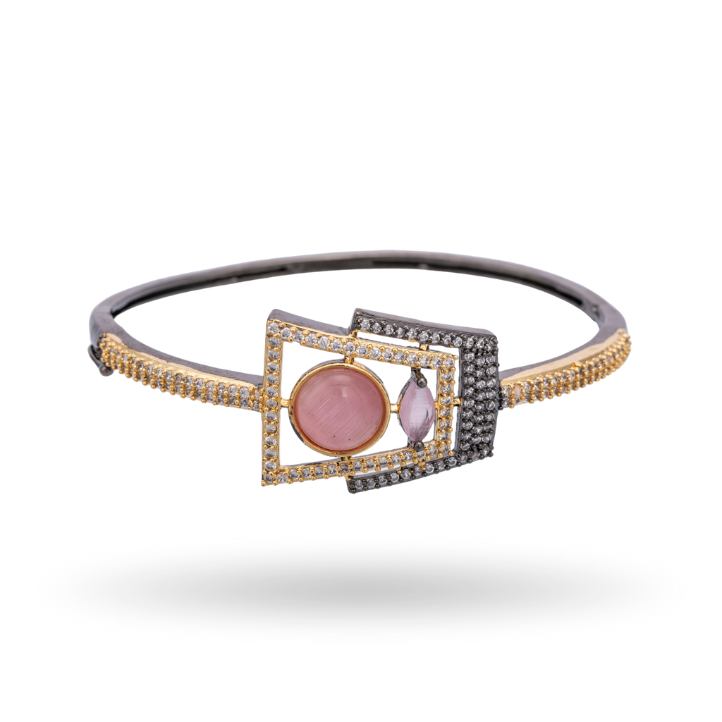 Luxe Cabochon | Baby Pink | Signature CZ Crystal Bracelet