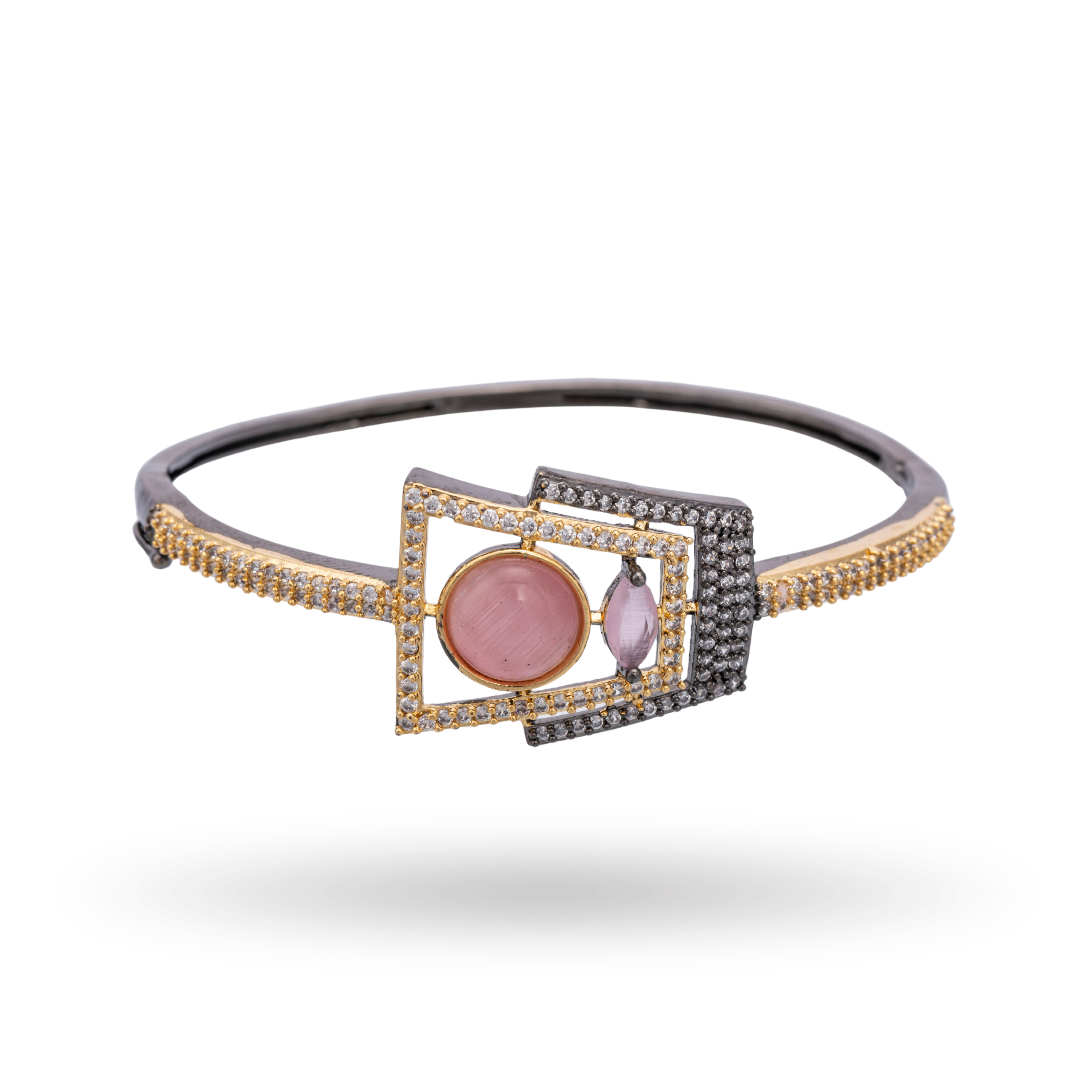 Luxe Cabochon | Baby Pink | Signature CZ Crystal Bracelet
