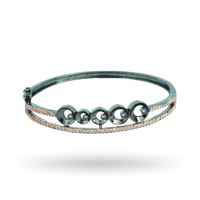 Magma Wave | Noire | Premium CZ Bracelet