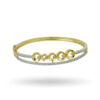 Magma Wave | Dorado | Premium CZ Bracelet